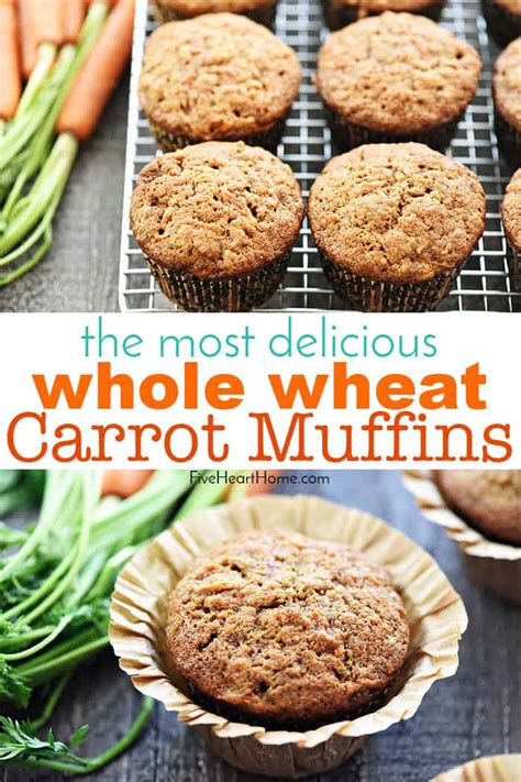 whole-wheat-carrot-muffins-so-moist-yummy image