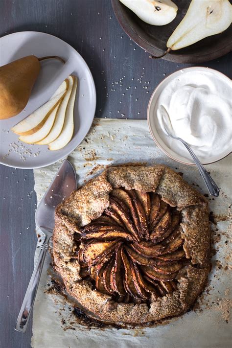 chai-spiced-pear-galette-with-honey-cardamom image