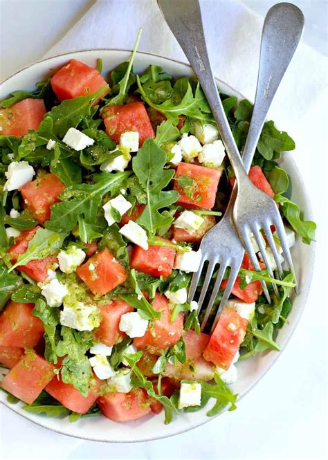 watermelon-and-arugula-salad-with-feta image
