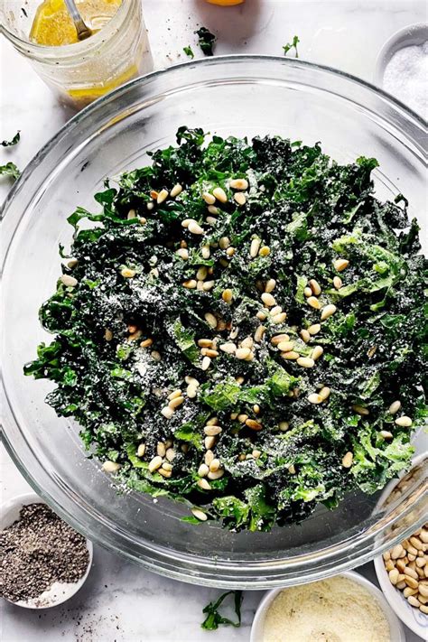 kale-salad-with-parmesan-and-pine-nuts image
