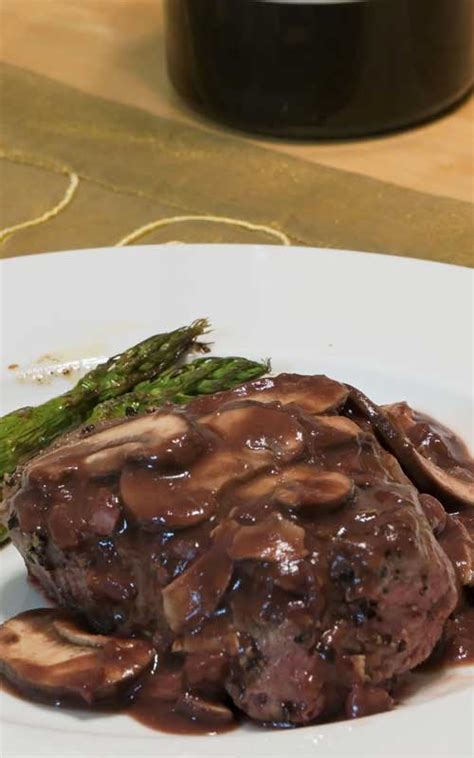 pepper-steak-with-port-wine-mushroom-sauce image