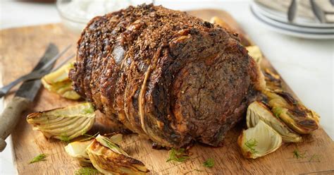 herb-crusted-beef-rib-roast-with-roasted-fennel-and image