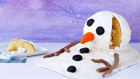 melting-snowman-surprise-cake image