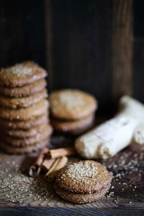 chewy-triple-ginger-cookies-feasting-at-home image