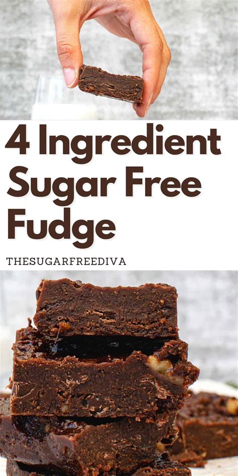 easiest-sugar-free-fudge-4-ingredients image
