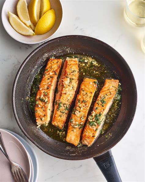 garlic-butter-pan-seared-salmon-kitchn image