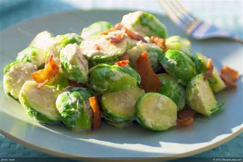 creamy-brussels-sprouts-with-bacon-horseradish-sauce image