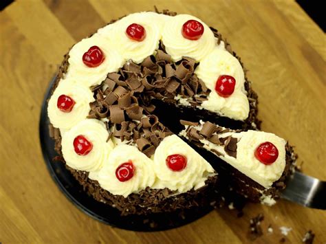 easy-eggless-black-forest-cake-recipe-hebbars-kitchen image