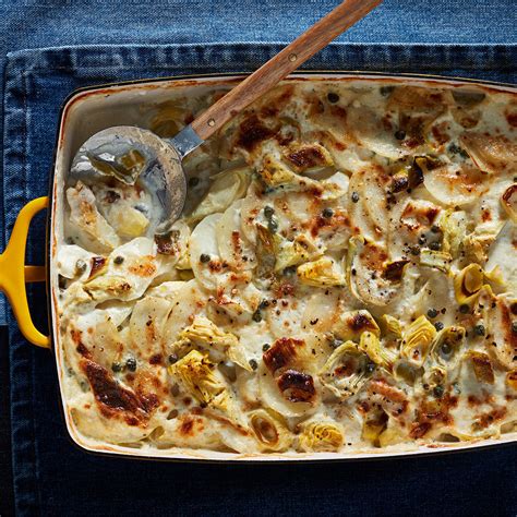 artichoke-potato-gratin-recipe-eatingwell image