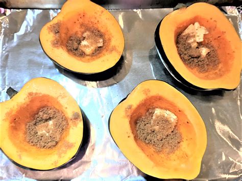 baked-acorn-squash-with-butter-brown-sugar image