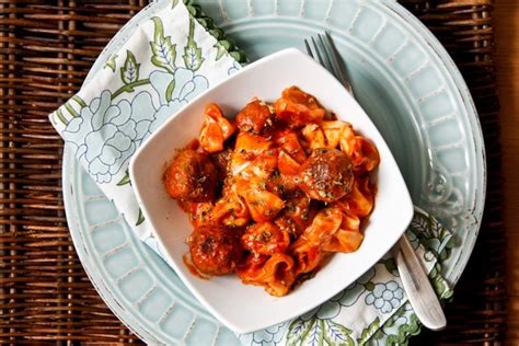 easy-tortellini-and-meatballs-chef-julie-yoon image
