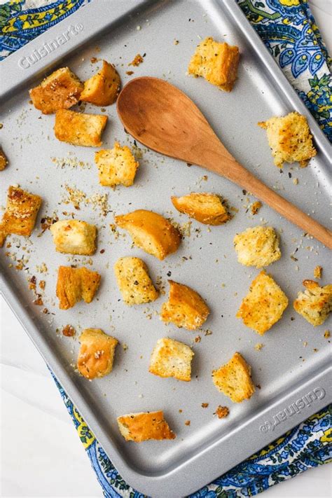 toaster-oven-baked-croutons-small-batch image