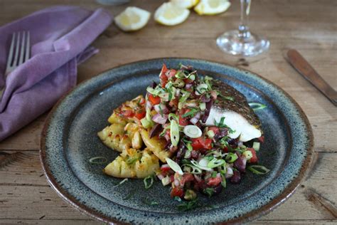 pan-fried-grey-mullet-with-greek-style-salsa image