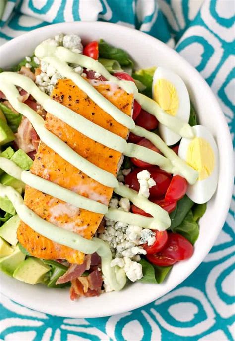 salmon-salad-with-avocado-dressing-the-seasoned image