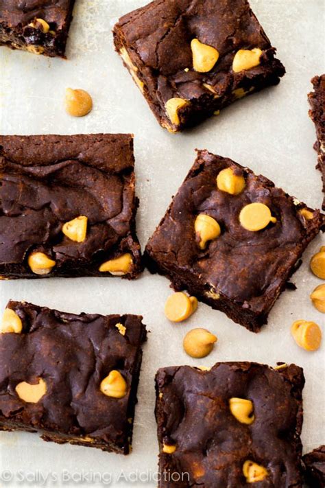 fudge-brownies-with-peanut-butter-chips-sallys image