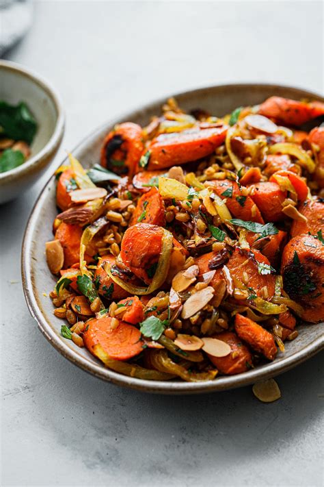 golden-carrots-and-farro-a-beautiful-plate image