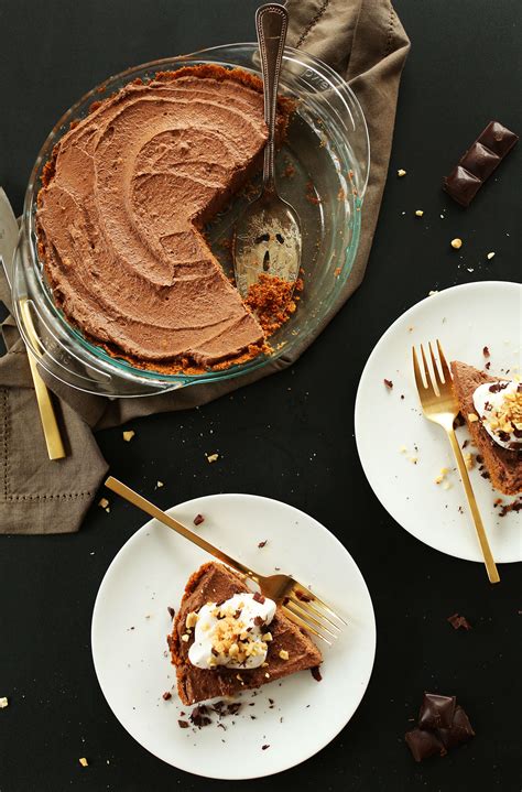 chocolate-peanut-butter-mousse-pie-minimalist-baker image