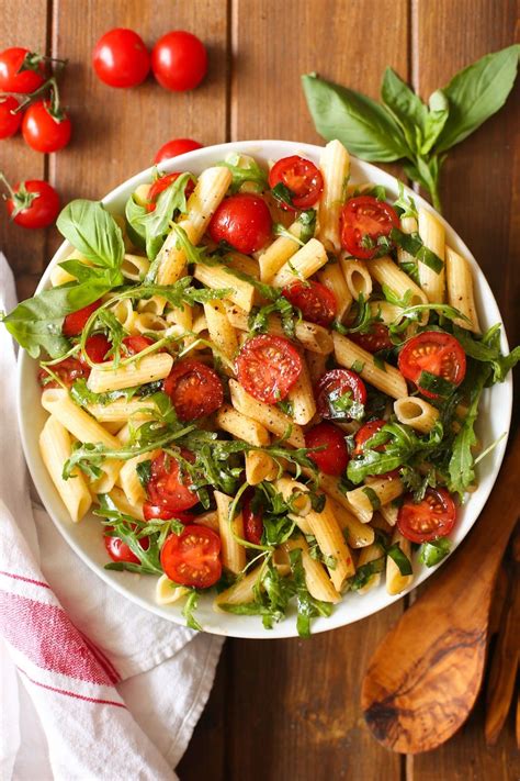 tomato-arugula-balsamic-pasta-salad-a-saucy image