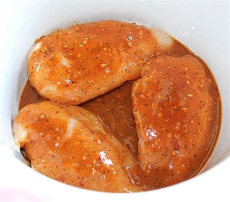 2-ingredient-brown-sugar-bourbon-crockpot-chicken image
