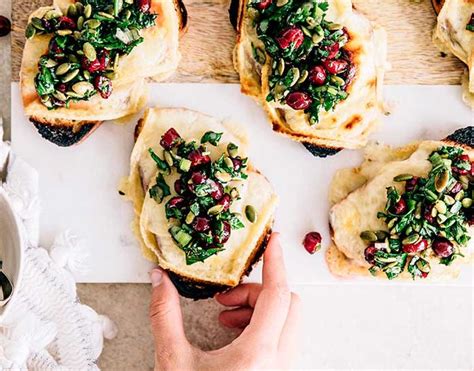 warm-cheese-toasts-with-cranberry-tapenade image