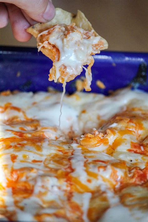 buffalo-chicken-dip-with-ranch-daily-dish image