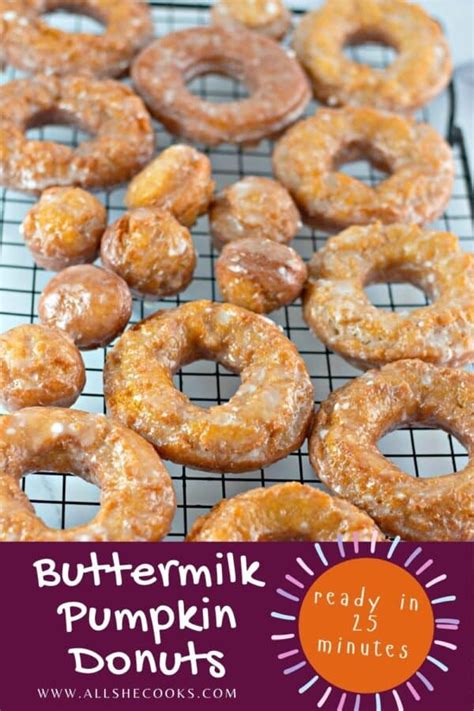 pumpkin-donuts-with-buttermilk-glaze-all-she-cooks image