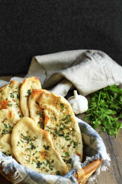 easy-homemade-garlic-cilantro-naan-indian-flatbread image