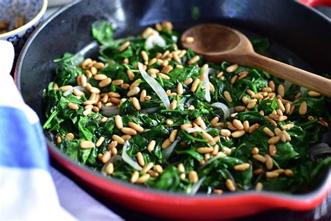 sauteed-spinach-with-toasted-pine-nuts-maureen image