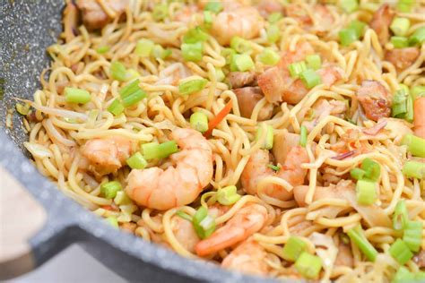 shrimp-and-chicken-chow-mein-sweet-peas-kitchen image