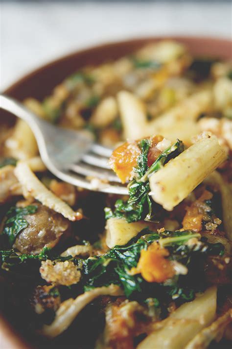 roasted-vegetable-pasta-with-sauteed-kale image