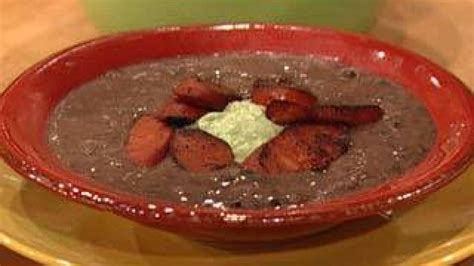 chorizo-black-bean-soup-recipe-rachael-ray-show image
