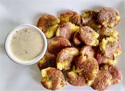 smashed-red-potato-recipe-kathys-vegan-kitchen image