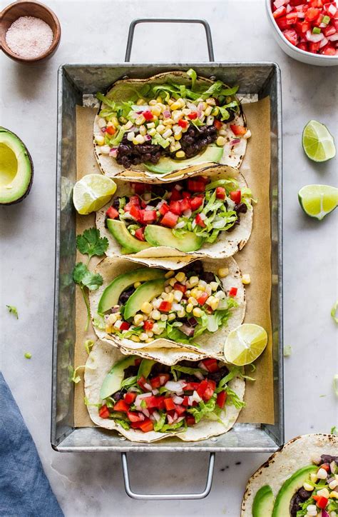 vegan-black-bean-tacos-healthy-quick-easy image