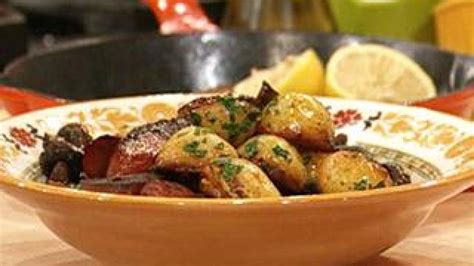 spanish-tapas-chorizo-pan-roasted-potatoes image