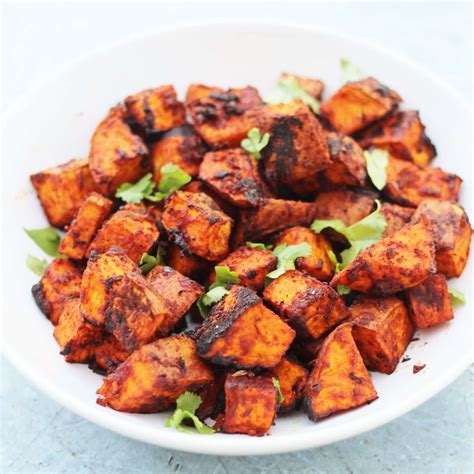 mexican-roasted-sweet-potato-cubes-vegan-easy image