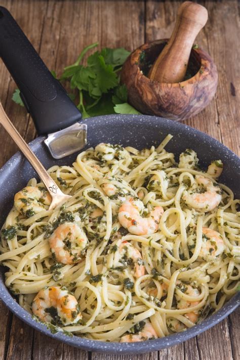 parsley-pesto-shrimp-pasta-recipe-an-italian-in-my image