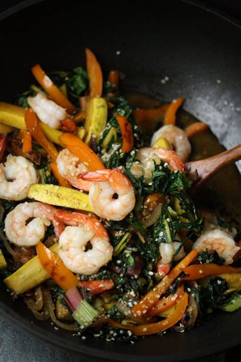 sesame-shrimp-stir-fry-recipe-with-summer-vegetables image