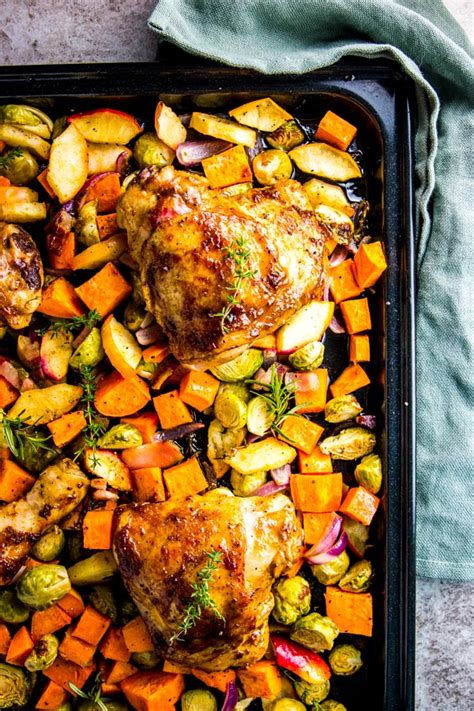 fall-harvest-balsamic-glazed-chicken-sheet-pan-dinner image
