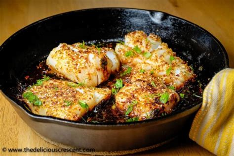 pan-seared-cod-fish-with-tamarind-sauce-the-delicious image