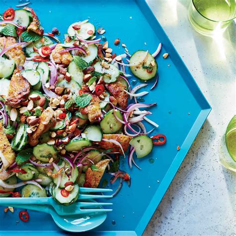 grilled-chicken-thigh-and-cucumber-salad image