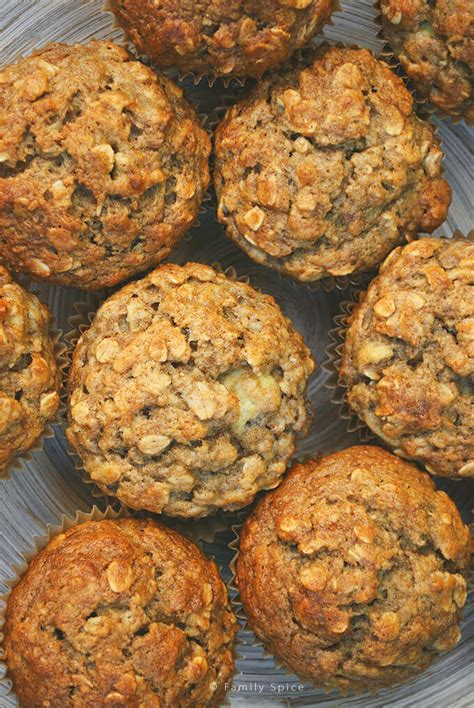 low-fat-banana-oatmeal-muffins-family-spice image