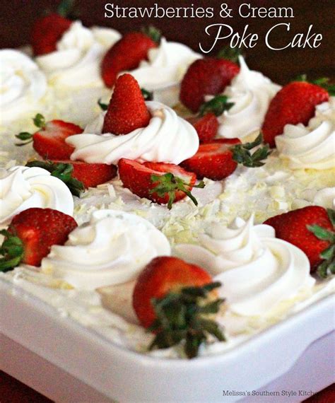 strawberries-and-cream-poke-cake image