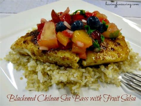 blackened-chilean-sea-bass-with-fruit-salsa image