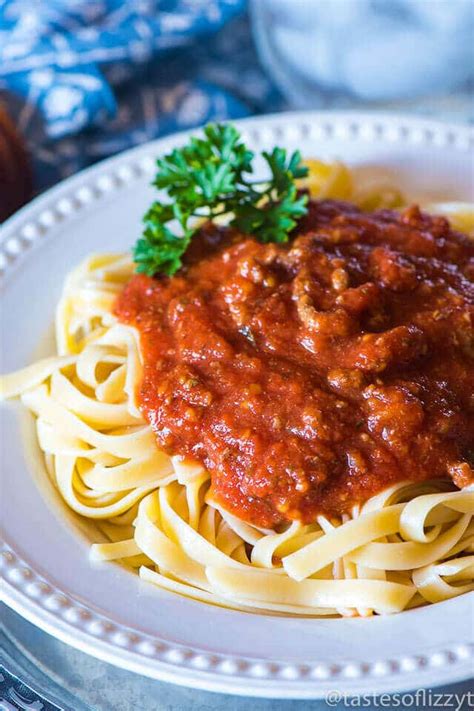 homemade-spaghetti-sauce-recipe-tastes-of-lizzy-t image