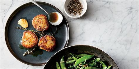 butter-basted-scallops-with-spring-greens-and-snap-peas image