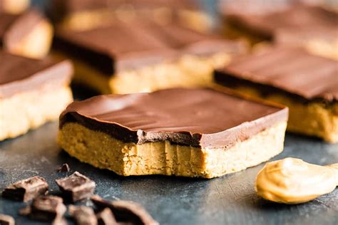 no-bake-chocolate-peanut-butter-bars-joyfoodsunshine image