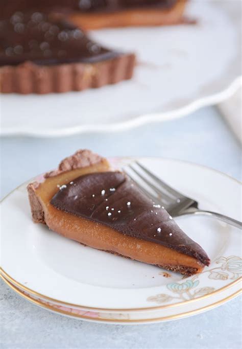 chocolate-caramel-tart-no-candy-thermometer-mels image