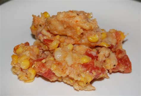 scalloped-tomatoes-and-corn-stolenrecipesnet image