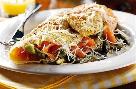 smoked-salmon-and-asparagus-omelette-breakfast image