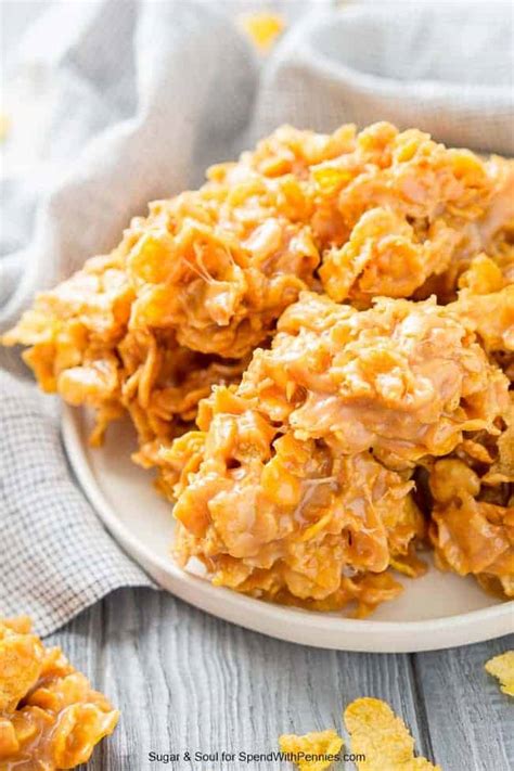 peanut-butter-cornflake-cookies-no-bake-spend image